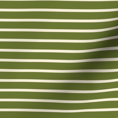 Green Cream Stripe