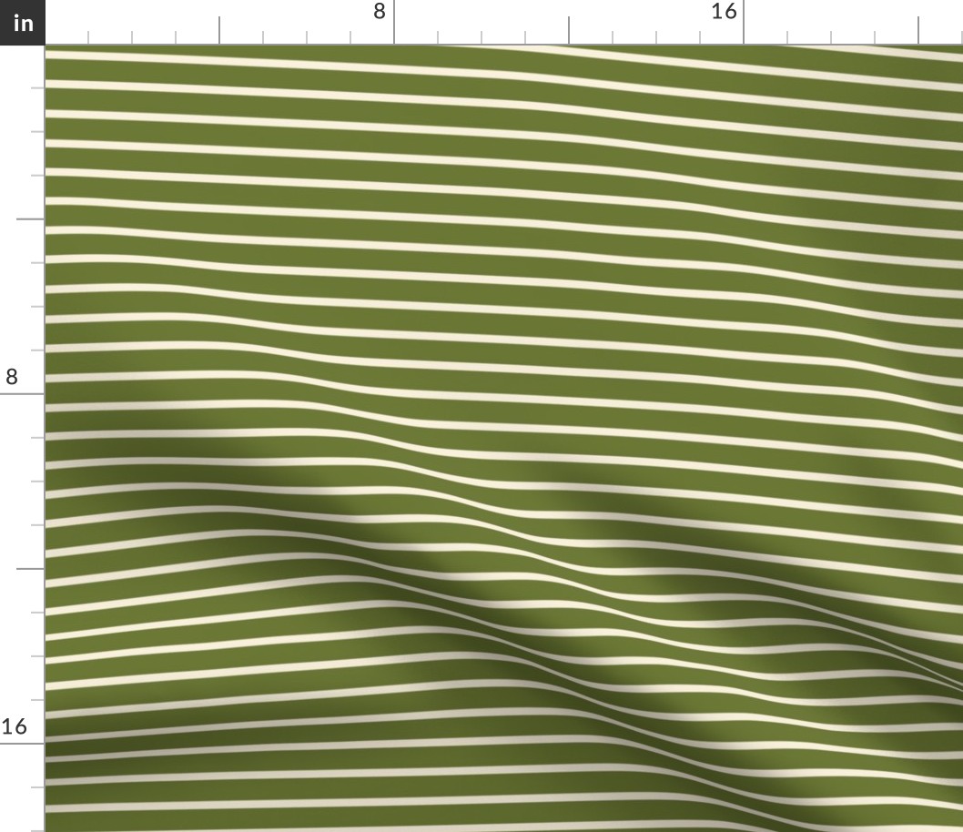 Green Cream Stripe