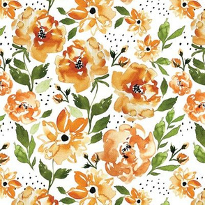 Halloween Floral ORANGE C