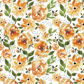 Halloween Floral ORANGE B