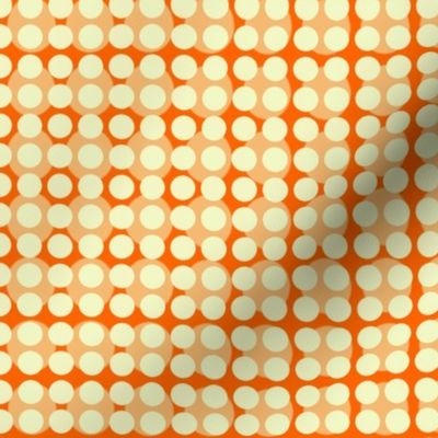 Modern Floral double dot-orange