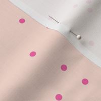 Colorful winter snow confetti fun little dots and circles spots flakes pink pale peach