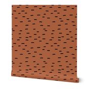 I see stripes abstract Scandinavian style lines and minimal strokes winter copper rust black