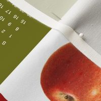 yummy apple 2020 calendar teatowel