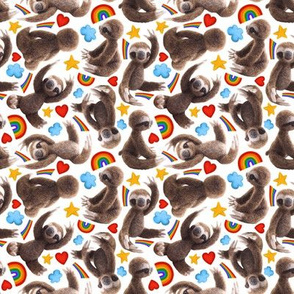 Rainbow sloths!