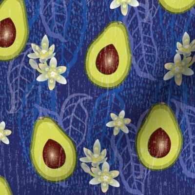 In Praise Of Avocados-Distressed Blue