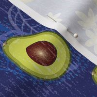 In Praise Of Avocados-Distressed Blue