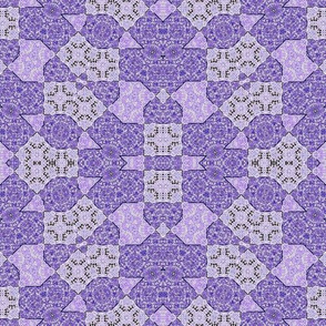 Lilac and Purple Floral Abstrac