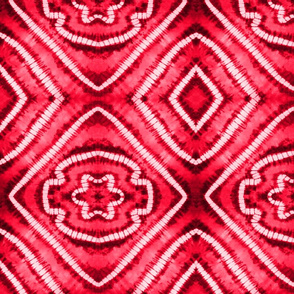Shibori Mandalas Spanish Red 