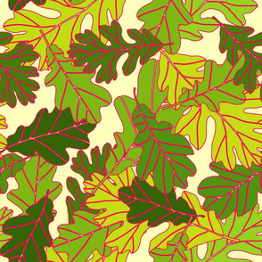 Oak Leaves - Warm