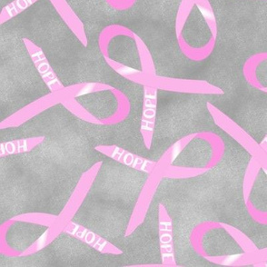 large scale hope ribbon scattered ditsy