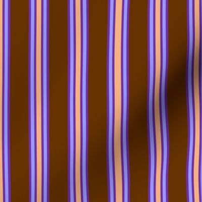 Brown Pumpkin Lilac Stripes 2