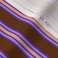 Brown Pumpkin Lilac Stripes 2