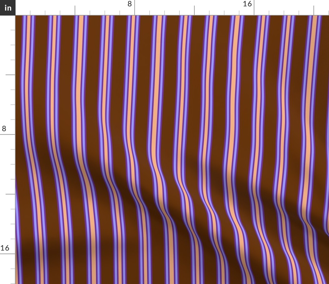 Brown Pumpkin Lilac Stripes 2