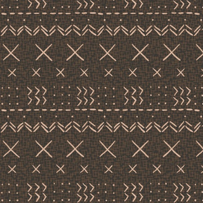 Modern brown mud cloth