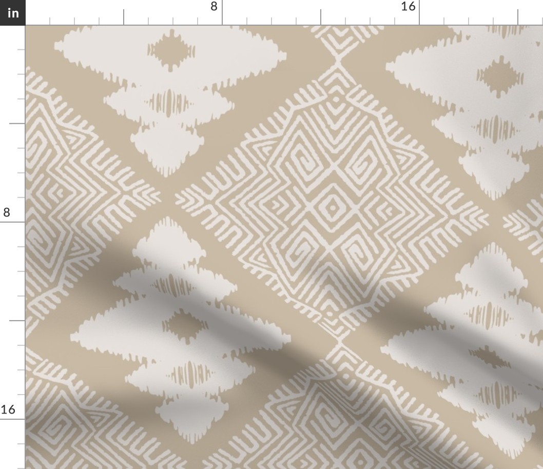 Block Ikat in sand