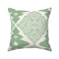 Block Ikat in Sage Green