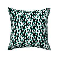 Deco Geometric Teal Medium