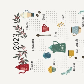 2022 Coffee Calendar Tea Towel