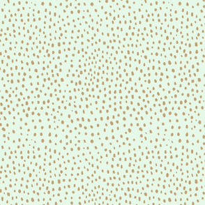 mint and mustard dots