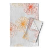 Dandelions Gray M+M oranges by Friztin