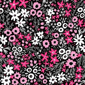 Rustic Wildflowers (hot pink)