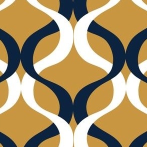 Gold and blue team color Wave gold background