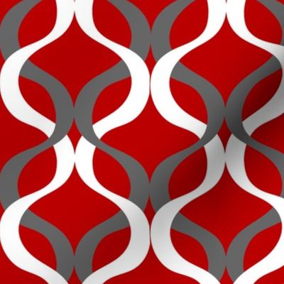 scarlet red and grey wave red background