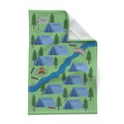 2020 campground tea towel