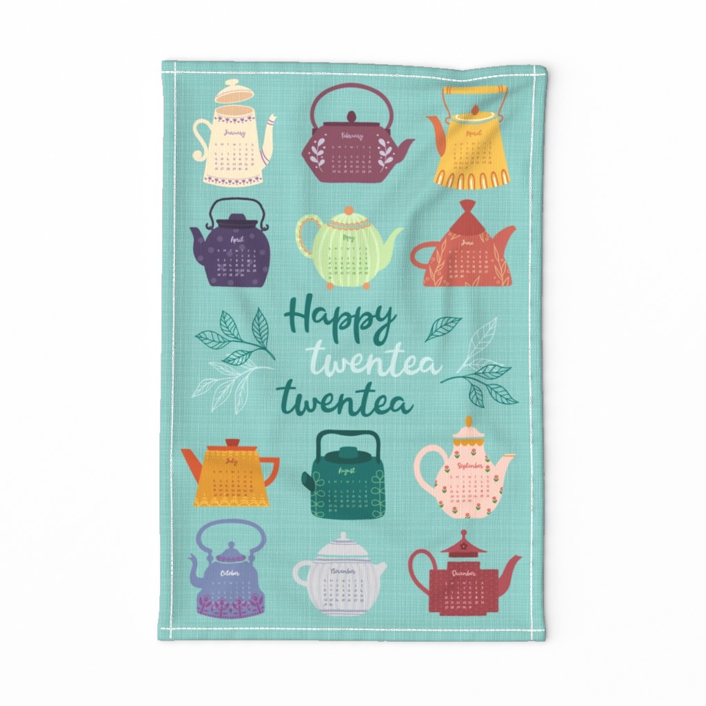 Happy twentea twentea tea towel calendar