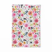 Fun Floral - Bright & Loose Watercolor Flowers - Large