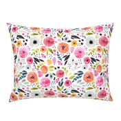 Fun Floral - Bright & Loose Watercolor Flowers - Large