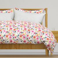 Fun Floral - Bright & Loose Watercolor Flowers - Large