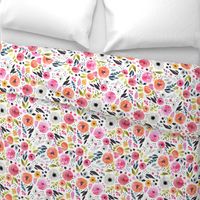 Fun Floral - Bright & Loose Watercolor Flowers - Large