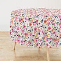 Fun Floral - Bright & Loose Watercolor Flowers - Large