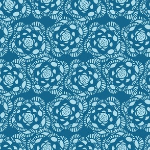 blue lacy pattern by rysunki-malunki