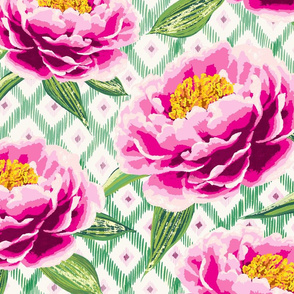 maximalist peony/pink and green/jumbo scale 