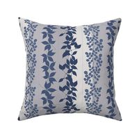 Neutral Leaf Pattern Blue