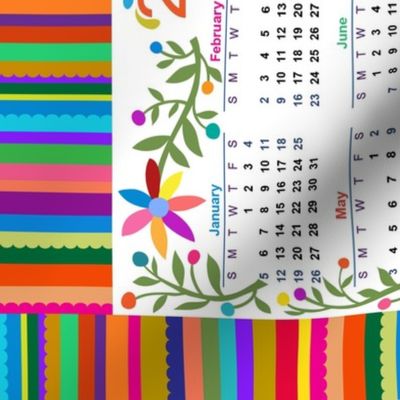 2020 Otomi Birds Calendar