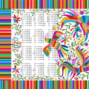 2020 Otomi Birds Calendar