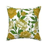 Chintz floral in golden