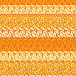 Double crochet stitch pattern sunny orange