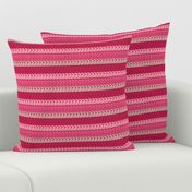 Double crochet stitch pattern pink