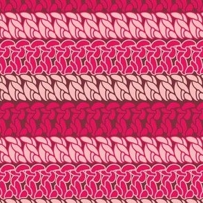 Double crochet stitch pattern pink