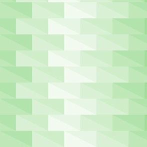 Triangles in green tones with 3d depth effect