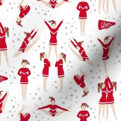 Cheerleading Stunts Red