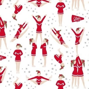 Cheerleading Stunts Red