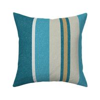 Large Stripes | Teal | Rose of Sharon Collection