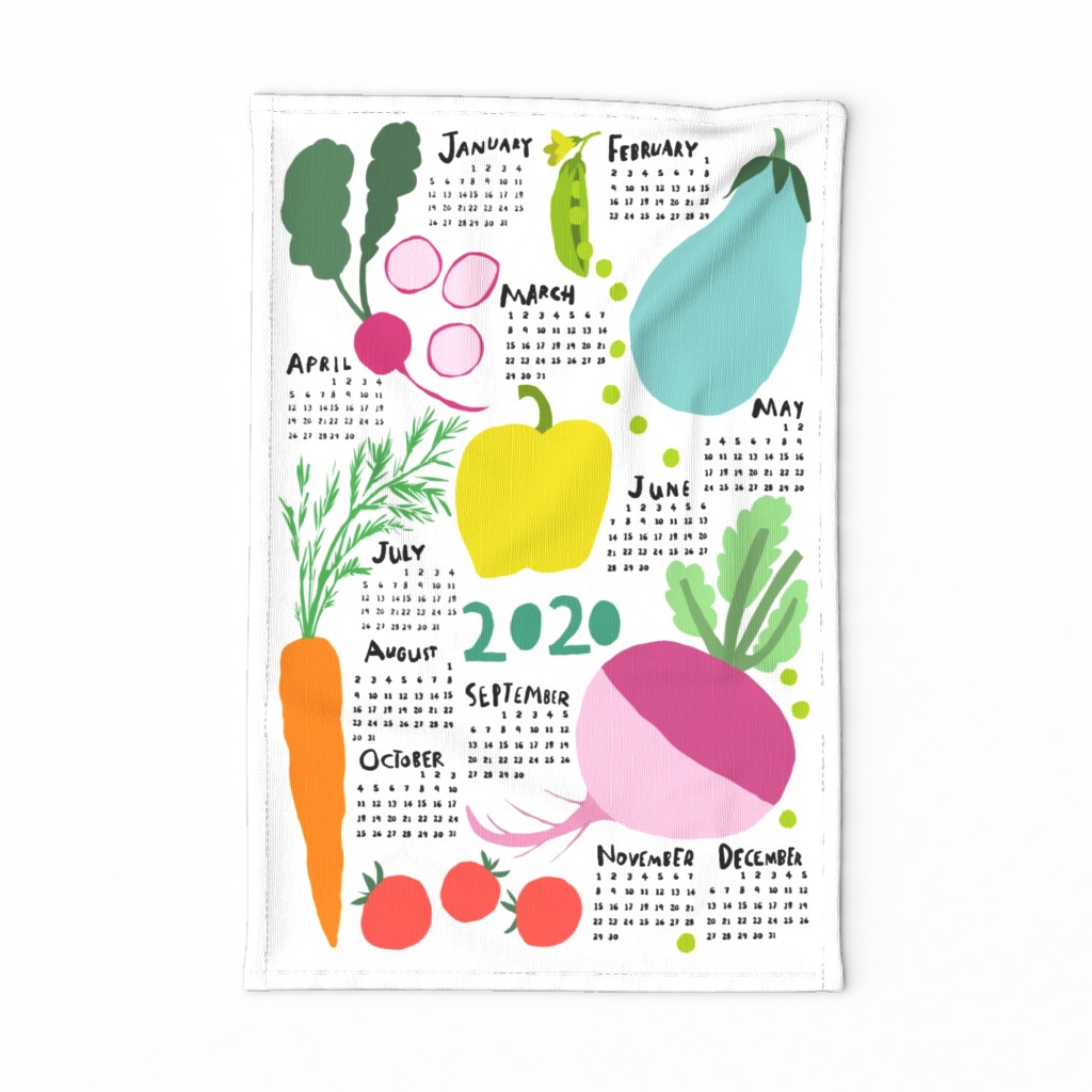 FOR THE LOVE OF VEGETABLES tea towel