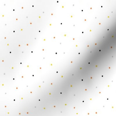 colourful dots white background